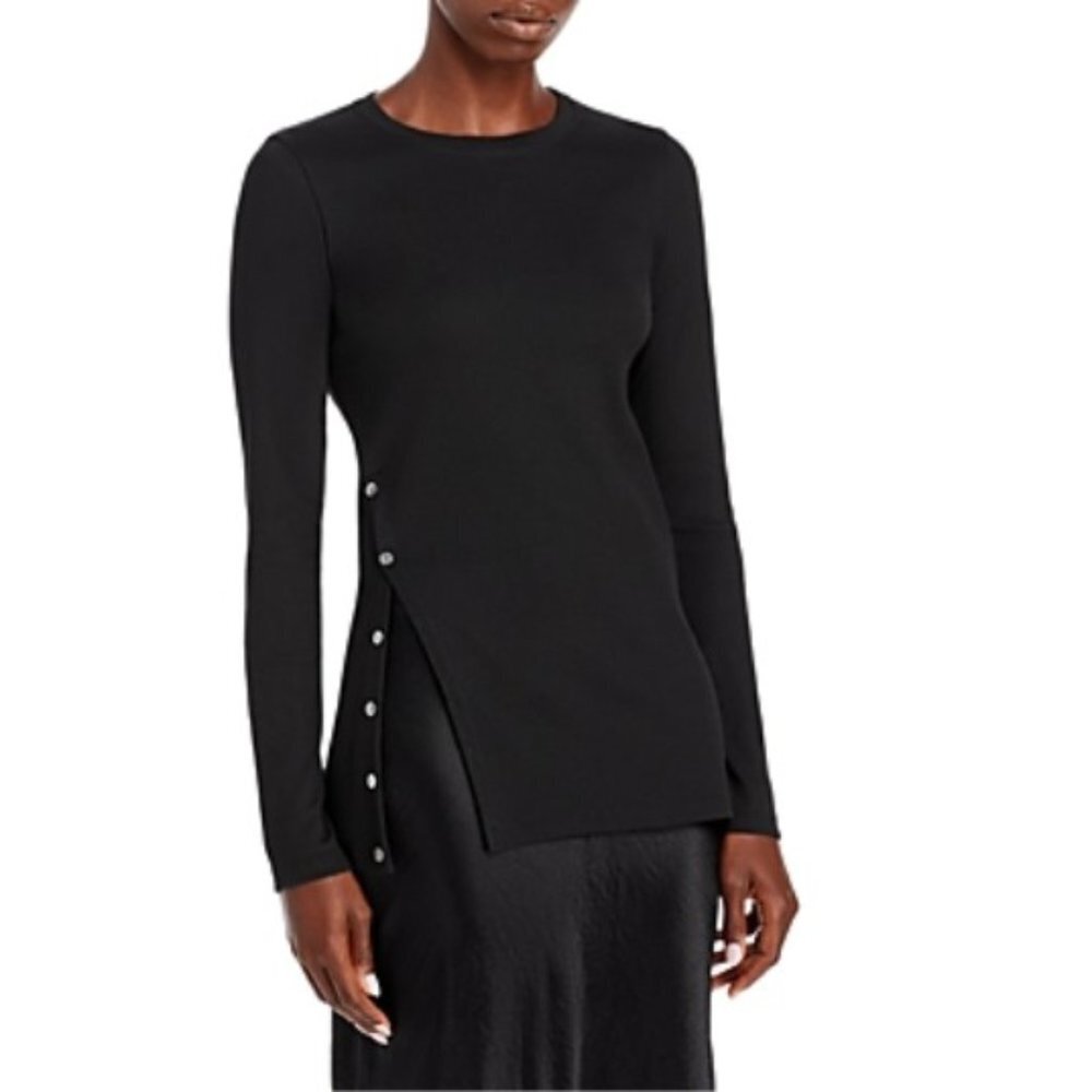 NWT Theory button front tee